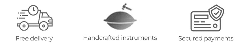 trust banner handpan, free delivery, secured payments
