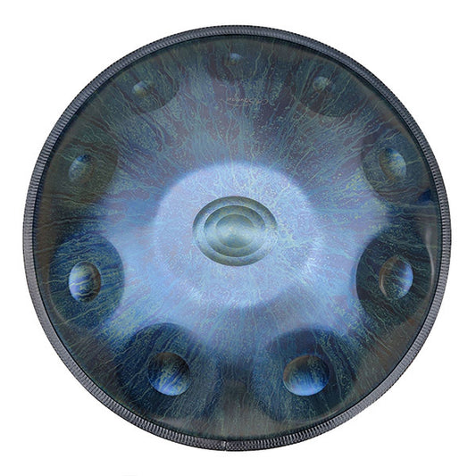 Handpan for sale, hang drum for sale, d minor 10 notes, dark blue