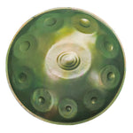 Handpan for sale, hang drum for sale, d minor 10 notes, green