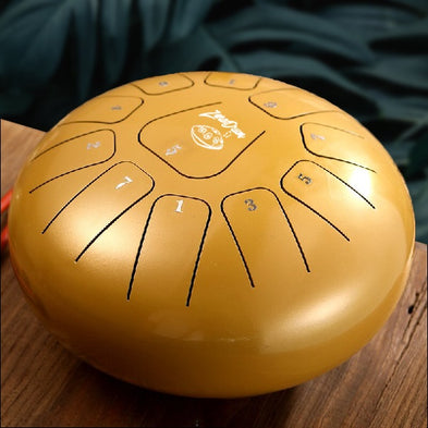 tongue drum 11 notes for sale, buy steel tongue drum, tank drum for sale, gold