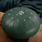 tongue drum 11 notes for sale, buy steel tongue drum, tank drum for sale, khaki green